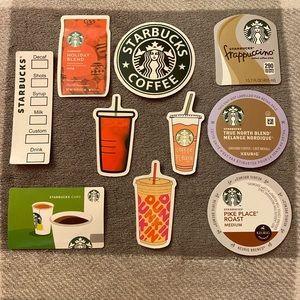 Starbucks themed stickers!!
